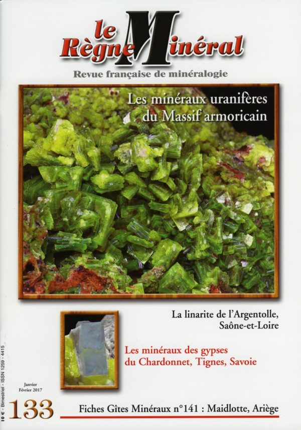 Anciennes années revue LE RÈGNE MINÉRAL – FRANCE PARTICULIER – INDIVIDUEL