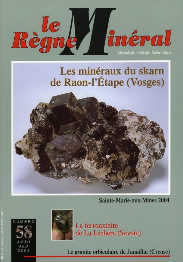 Le Règne Minéral n°58