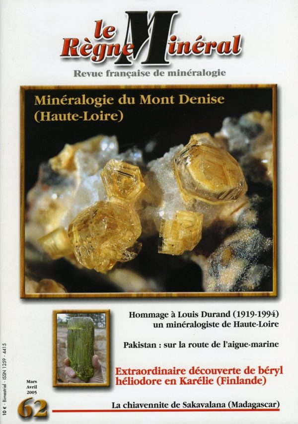 Le Règne Minéral n°62