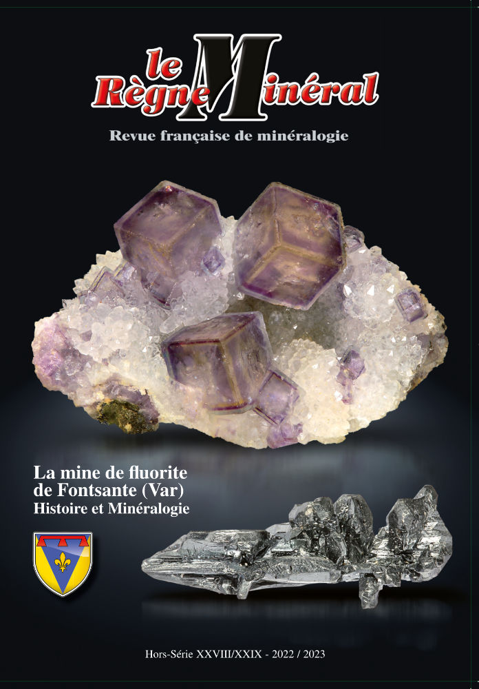 Anciennes années revue LE RÈGNE MINÉRAL – FRANCE PARTICULIER – INDIVIDUEL