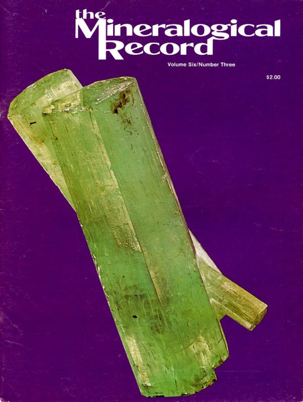 The Mineralogical Record - Volume 6 # 3