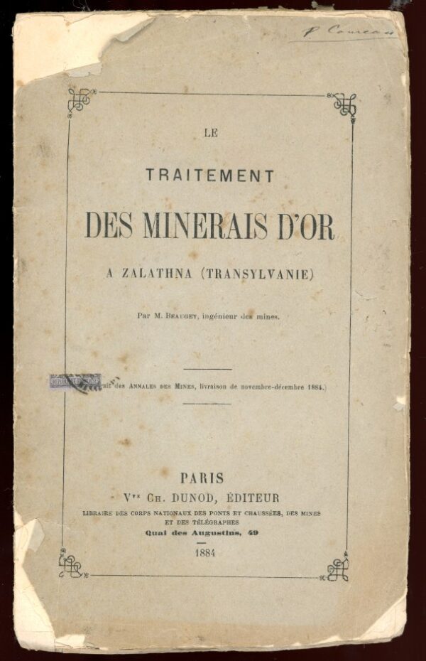 Traitement des minerais d'or à Zalathna (Transylvanie)
