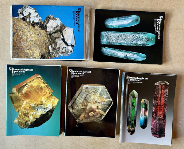 Lot de 20 revues des USA - The Mineralogical Record