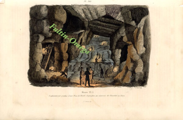 3 belles gravures de mines