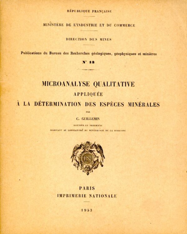 Microanalyse pour les minéraux - Claude Guillemin