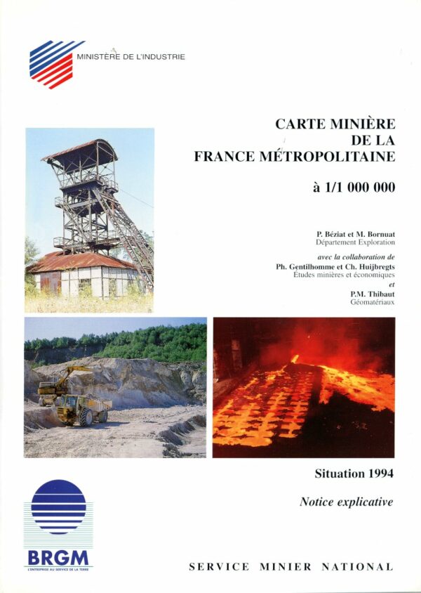Cartes Minière de la France métropolitaine