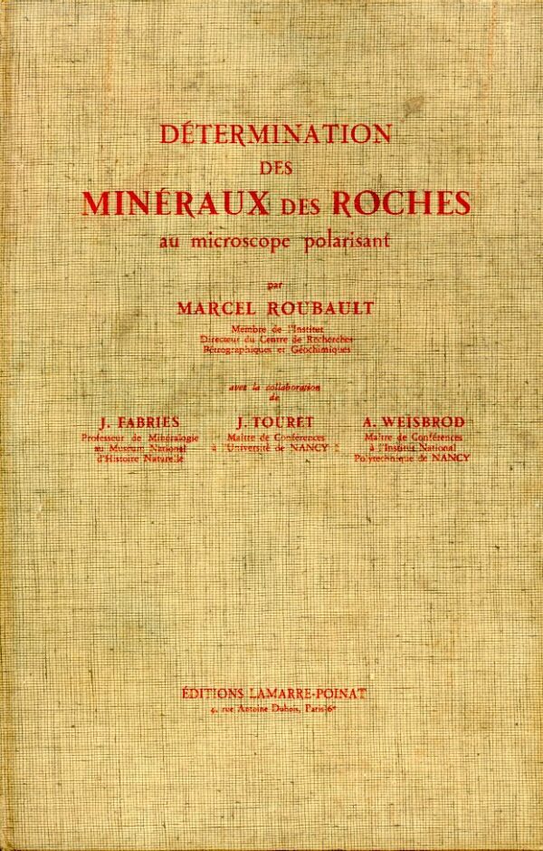 Détermination des minéraux de roches - Marcel Roubault