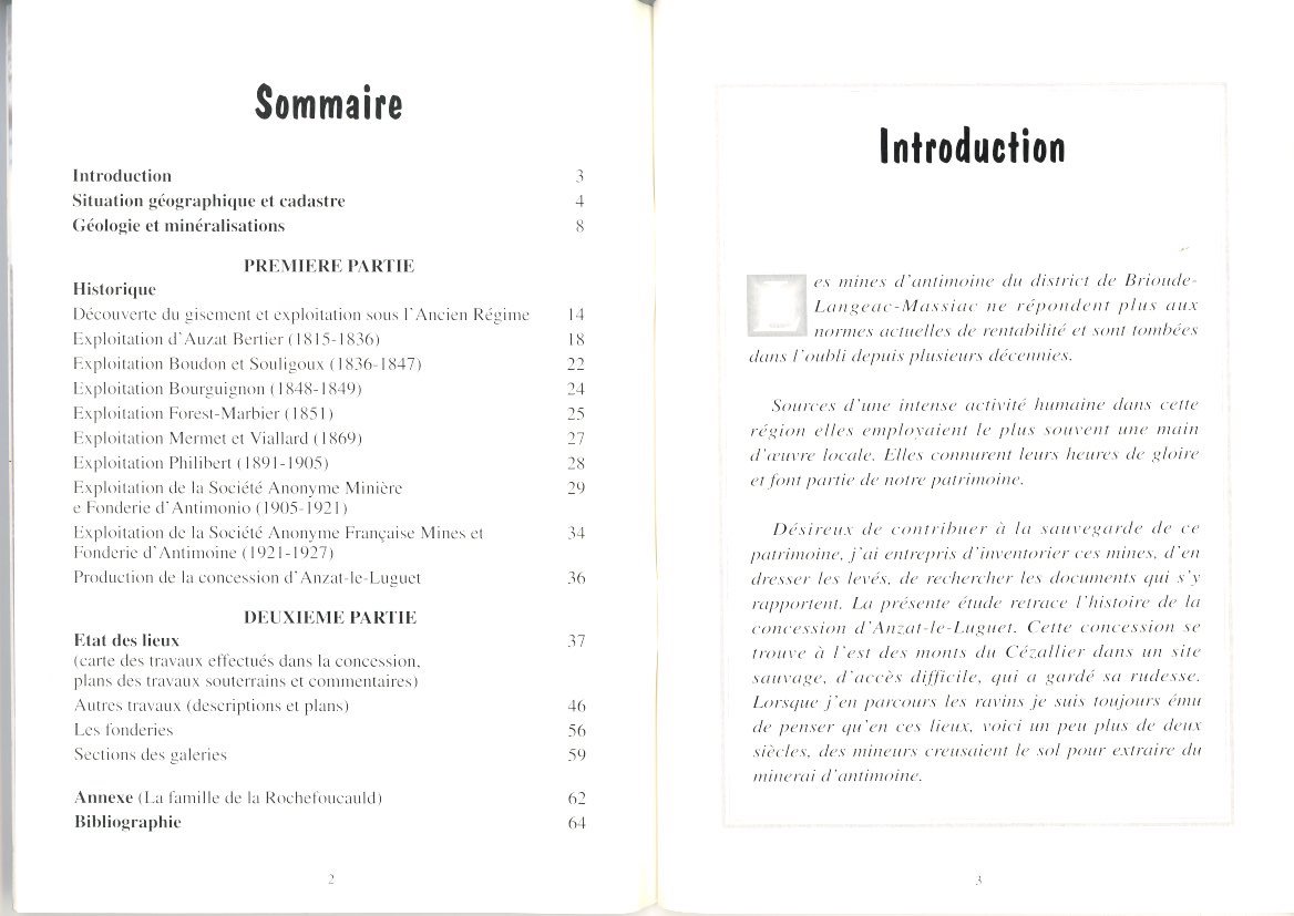 "Antimoine en Haute-Loire" et "Une mine d'Antimoine en Auvergne" - Christian Vialaron – Image 2