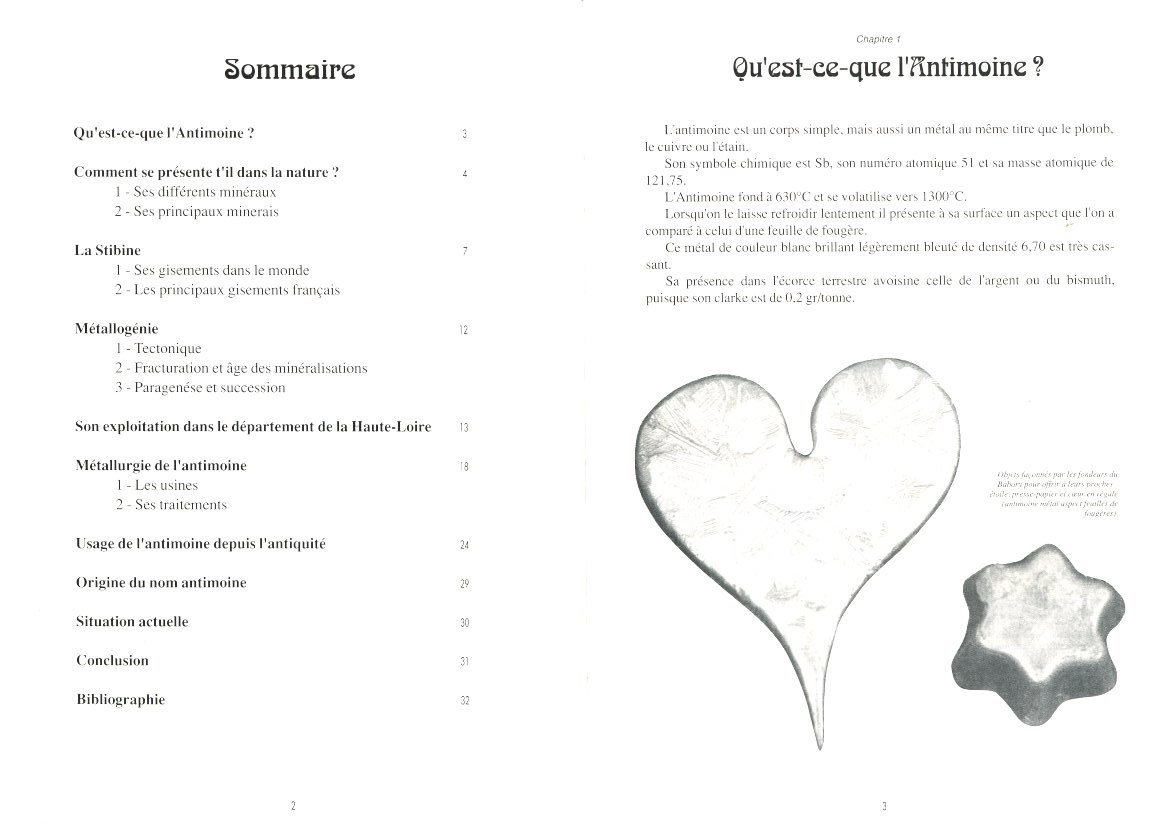 "Antimoine en Haute-Loire" et "Une mine d'Antimoine en Auvergne" - Christian Vialaron – Image 3