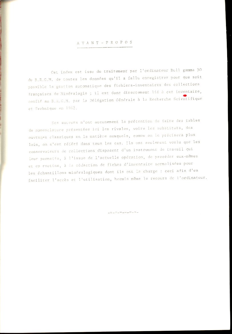 Index alphabétique de la nomenclature minéralogique - BRGM – Image 2