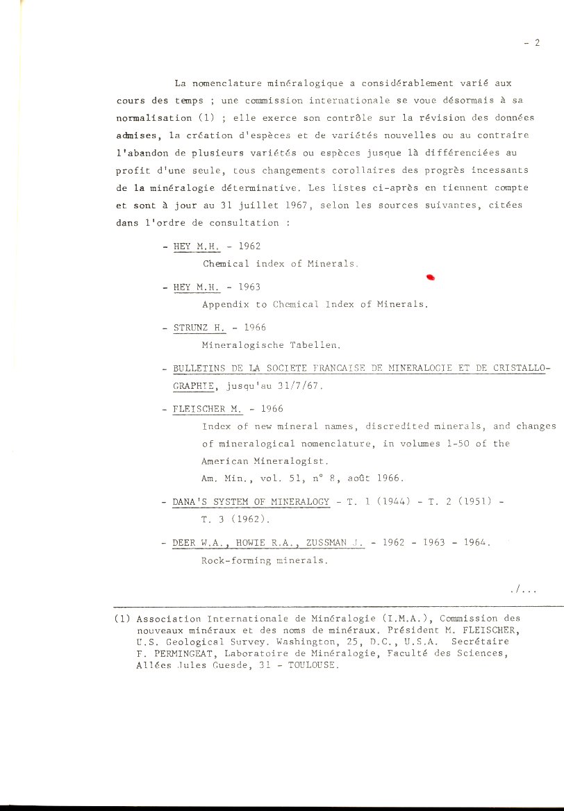Index alphabétique de la nomenclature minéralogique - BRGM – Image 3